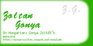 zoltan gonya business card